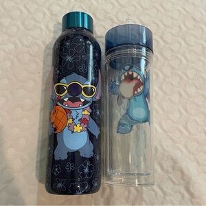 Disney Stitch Stainless Water Bottle and Tumbler Set of 2 Blue Travel Hawaii